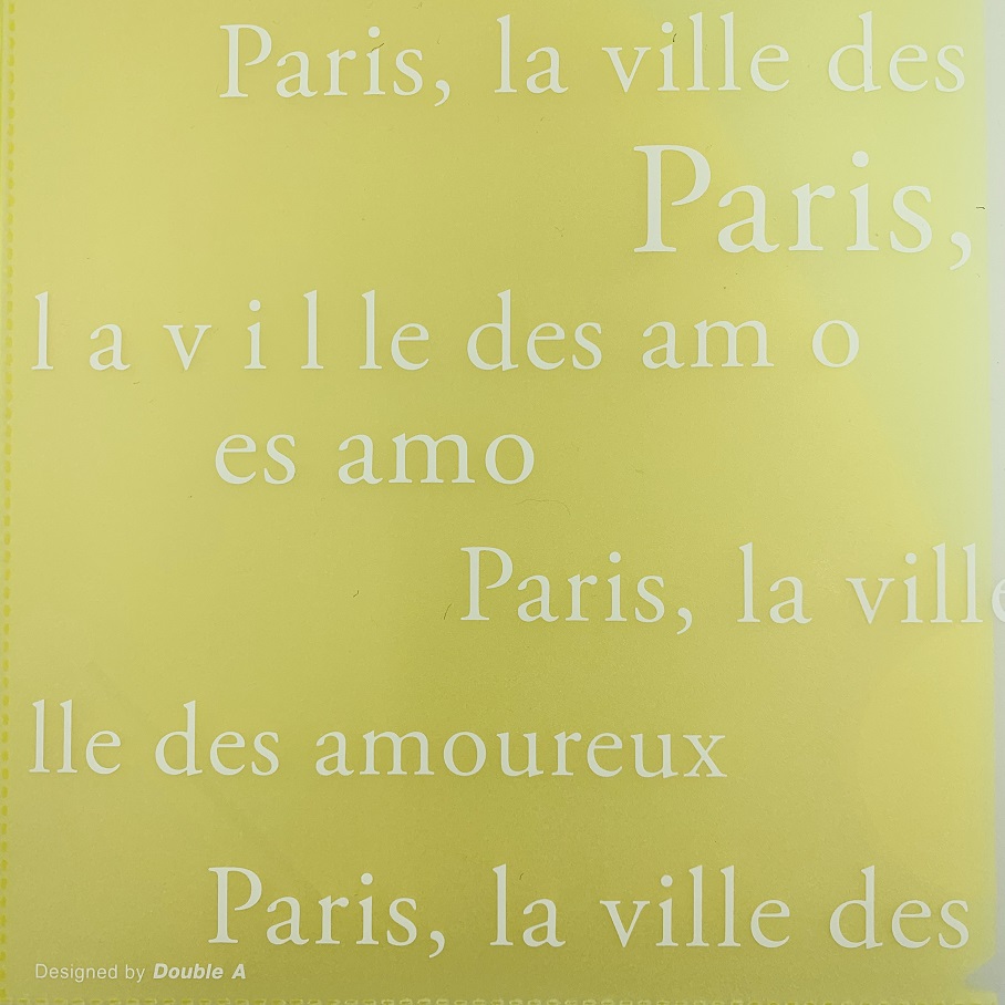 Double A Bìa Nhiều Ngăn -  Mẫu Paris (2 Cái)