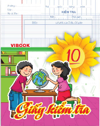 [HCM]sỉ 5 xấp giấy kiểm tra điểm 10 Vibook 4 ô ly
