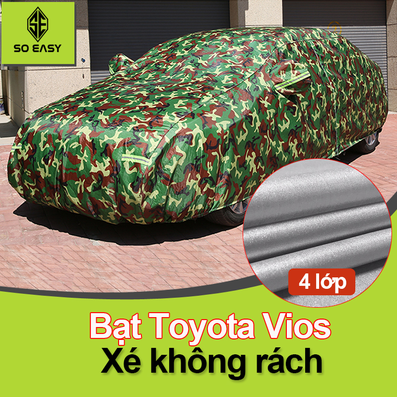 Bạt phủ xe hơi toyota vios áo trùm che phủ xe hơi, Bạt phủ xe ôtô tráng 4 chỗ, 2 lớp chống nóng, mưa, xước sơn,bat phu xe hoi,bat xe hoi,bat phu o to, bat phu oto, bat o to