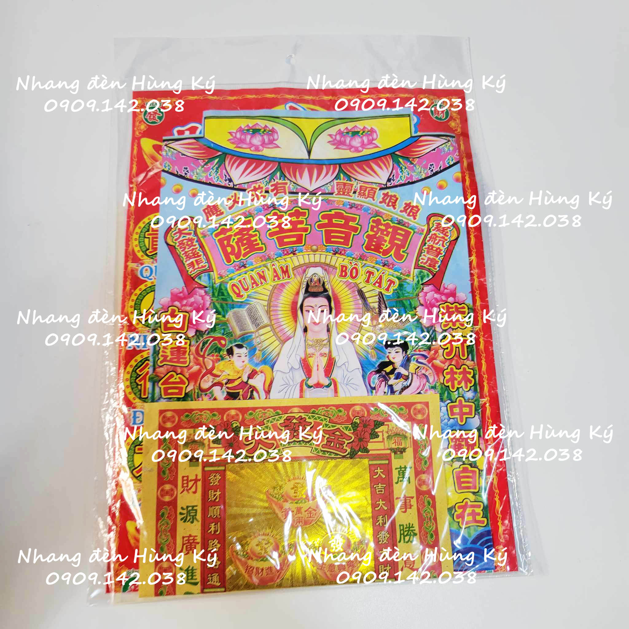 Bộ giấy cúng giao thừa giấy đẹp loại Đài Loan Việt Hoá