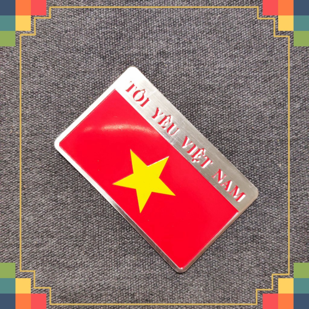 Tem nhôm cờ việt nam
