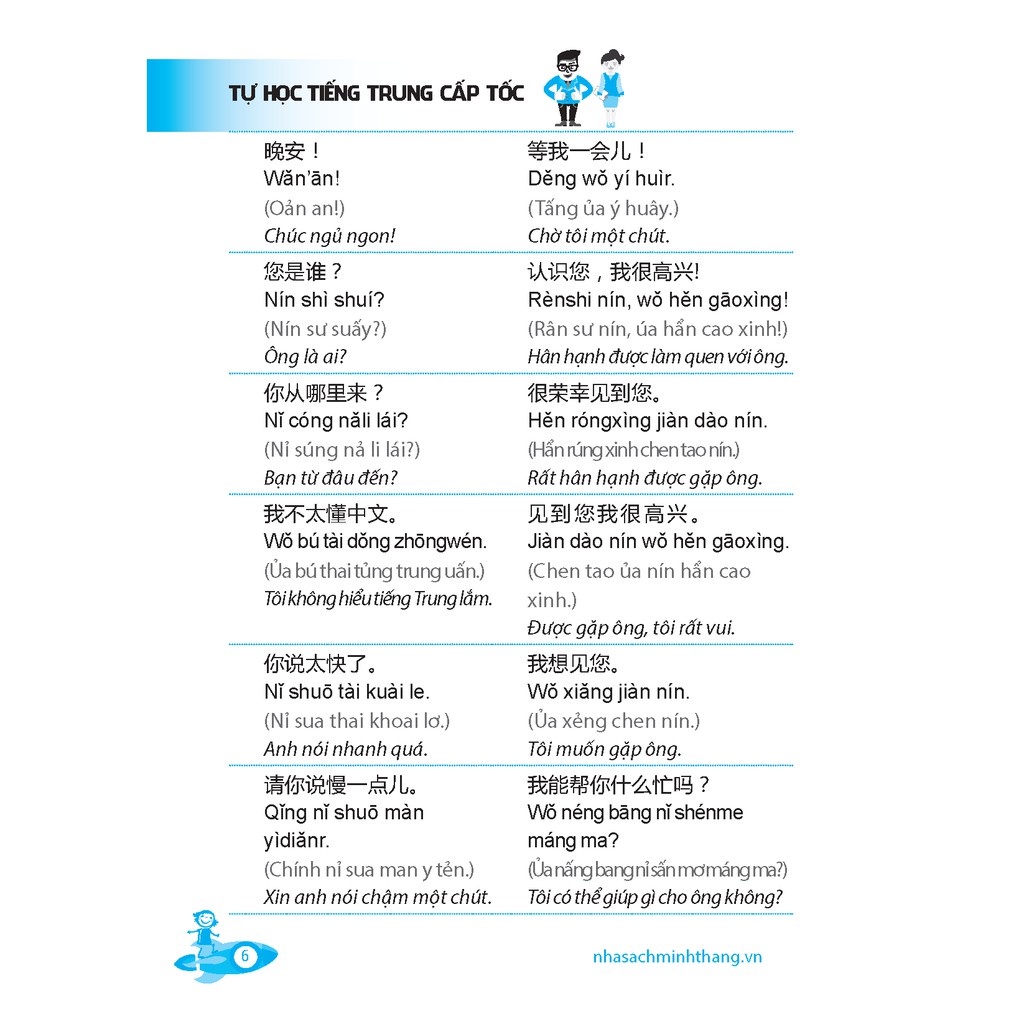 Tự Học Tiếng Trung Cấp Tốc (có file nghe)