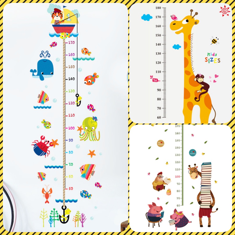 Decal Dán Tường Thước Đo Chiều Cao Cho Bé Nhiều Mẫu