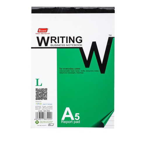 [ Combo 2 cuốn ] Vở xé khổ A5/A6 PGrand 40 tờ