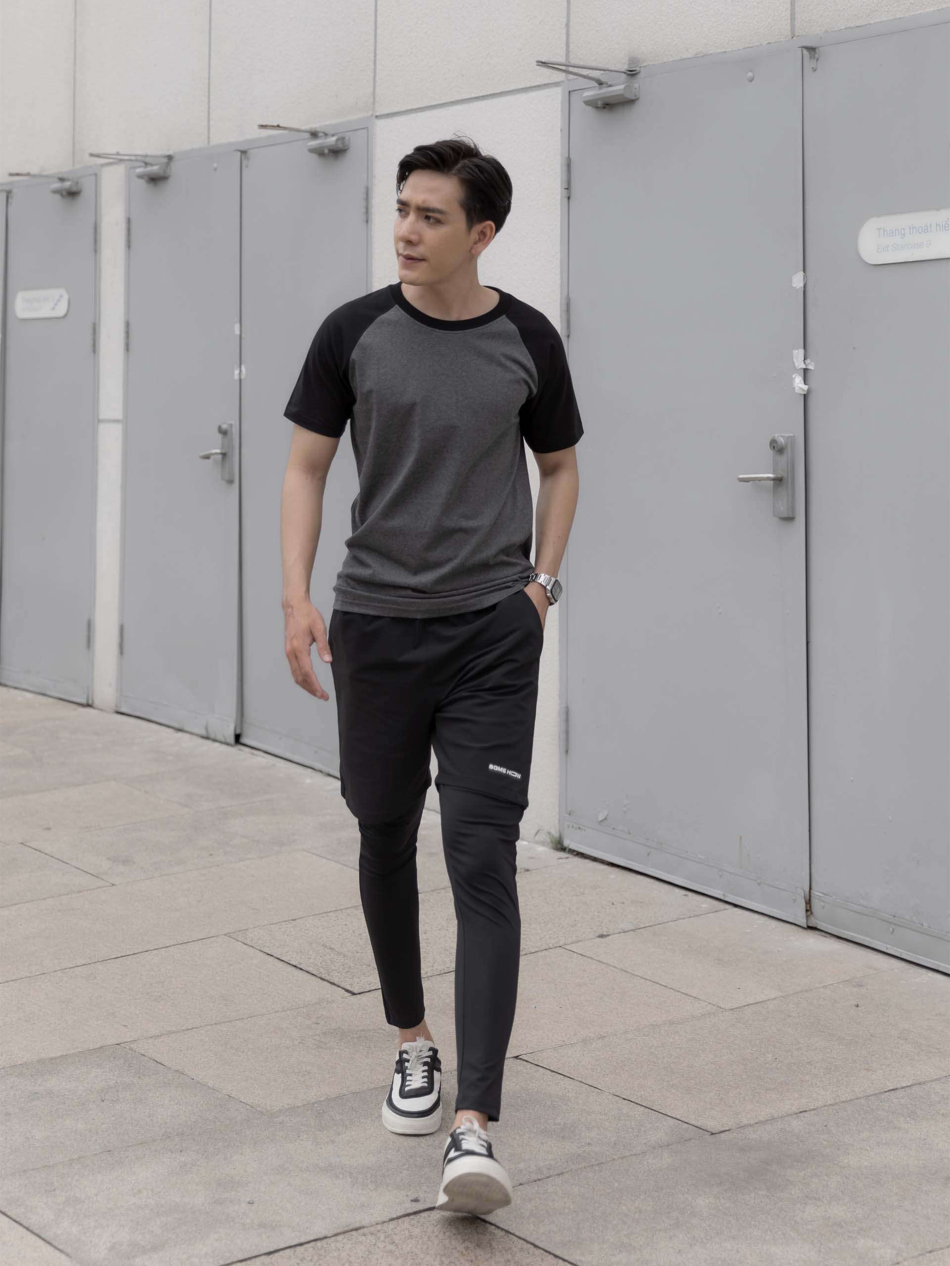 Áo Thun Nam Raglan Essentials , AT011691_SOMEHOW