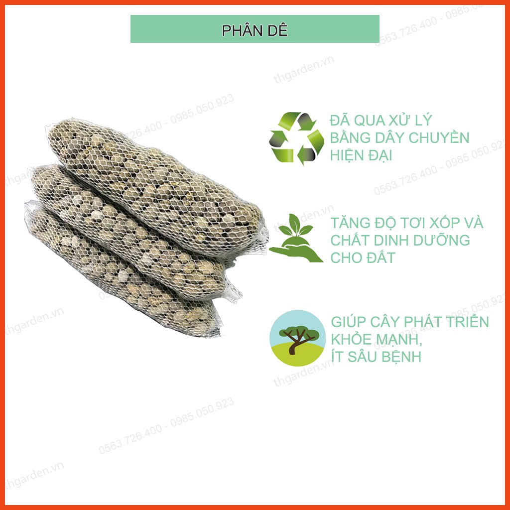 Phân Dê Cho Lan Đã Qua Xử Lý - Túi lưới 20cm P4U