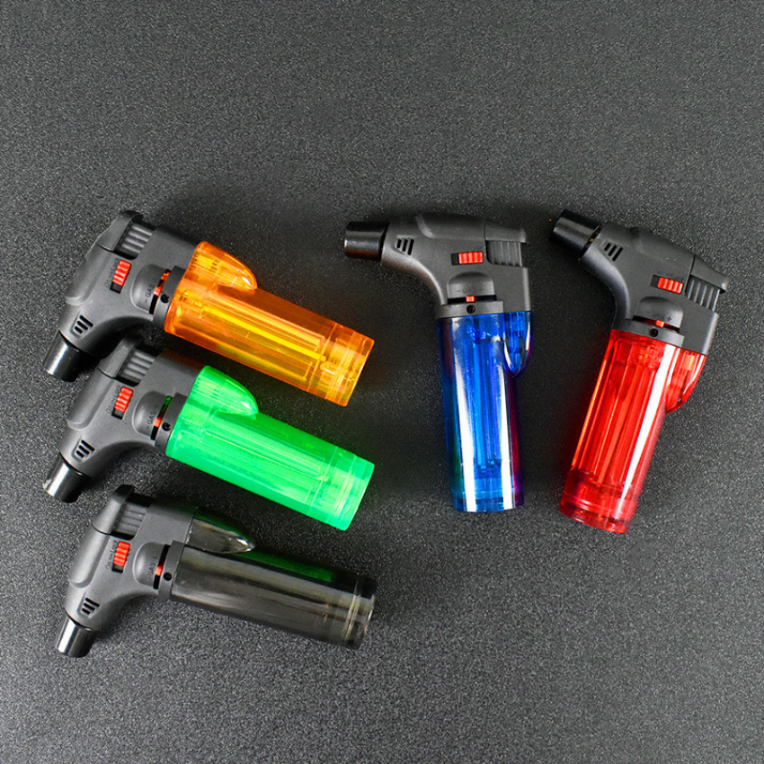 Bật Lửa Cầm Tay Xài Gas - Lửa Khò Tia SK603 - Có Đế Đứng - Chế Độ Khóa Lửa