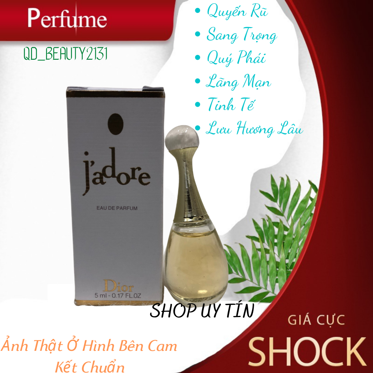 Nước Hoa Chiết 5ml Jadore DIOR Nhập Khẩu Cao Cấp