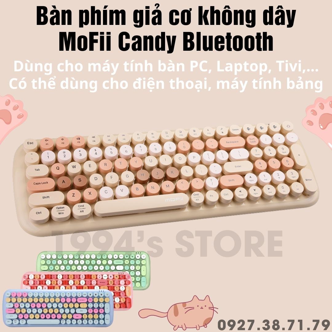 FREESSHIP Bàn phím giả cơ không dây MOFII CANDY BT - Kết nối Bluetooth 3 thiết bị - Silent không gây ồn - Nhiều quà tặng