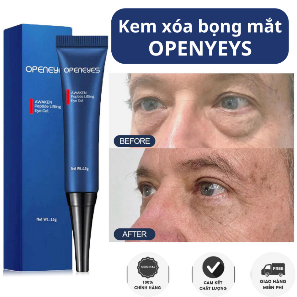 Kem dưỡng mắt dịu dàng mát mẻ dành cho nam làm săn chắc vùng mắt phai mờ nếp nhăn cải thiện quầng thâm chăm sóc nhẹ nhàng