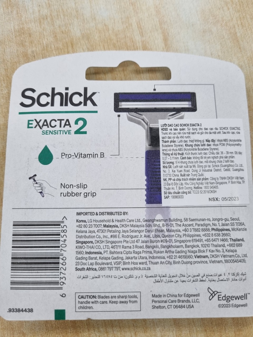Hộp 4 lưỡi dao cạo râu Schick Exacta 2 System