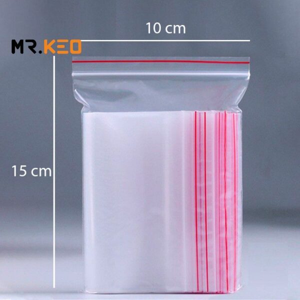 Túi Zipper đựng thực phẩm 100Gr - size 10 x 15 cm