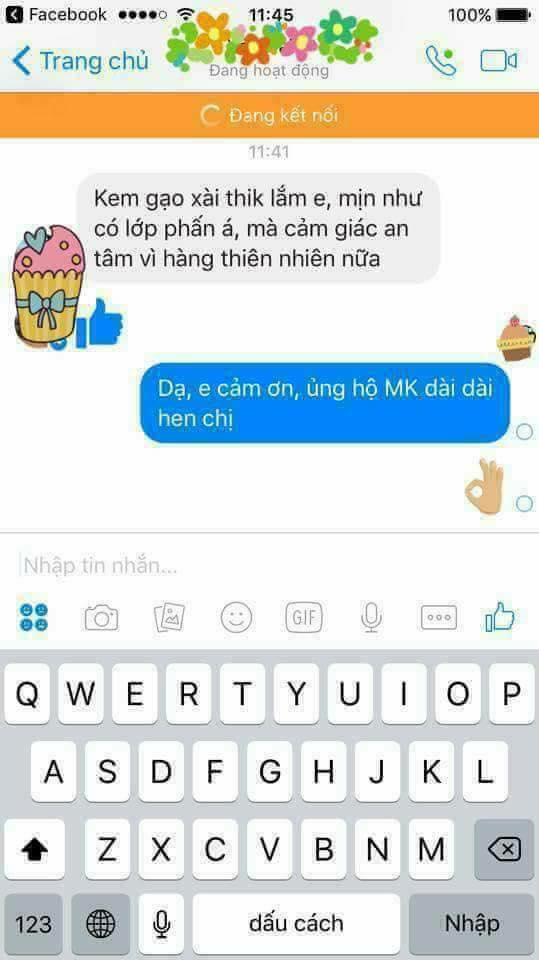KEM SỮA GẠO MẸ KEN