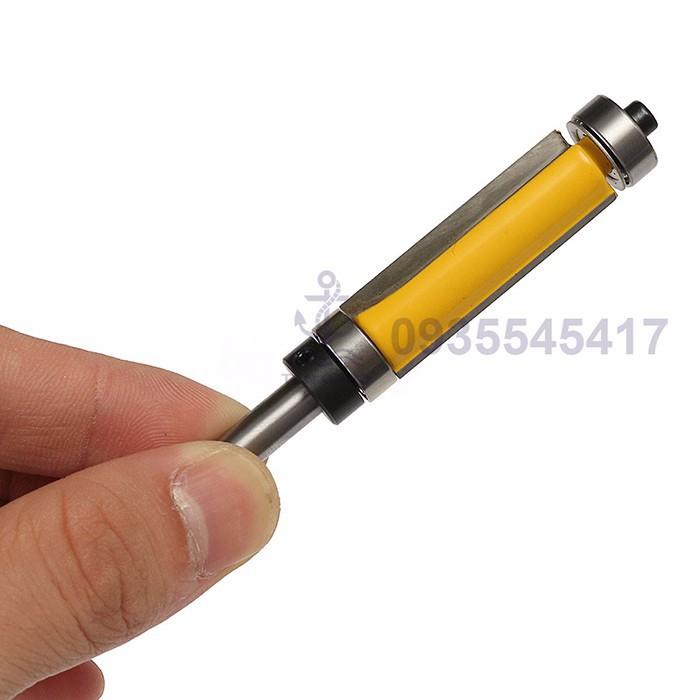 Mũi Router Phay Thẳng Bi Trên – Dưới 37mm Cốt 6.35 mm