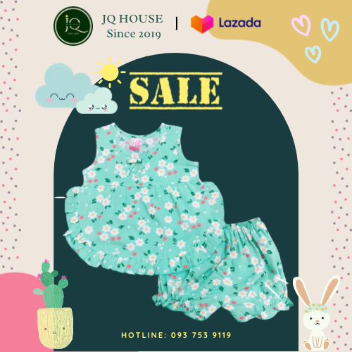 **SALE** COMBO 2 BỘ SÁT NÁCH VẢI LANH CHO BÉ GÁI (5-7 KÍ)