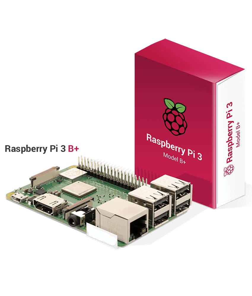 Bo mạch Raspberry Pi 3B+ BCM2837B0 kèm nguồn 2.5A + vỏ Pi