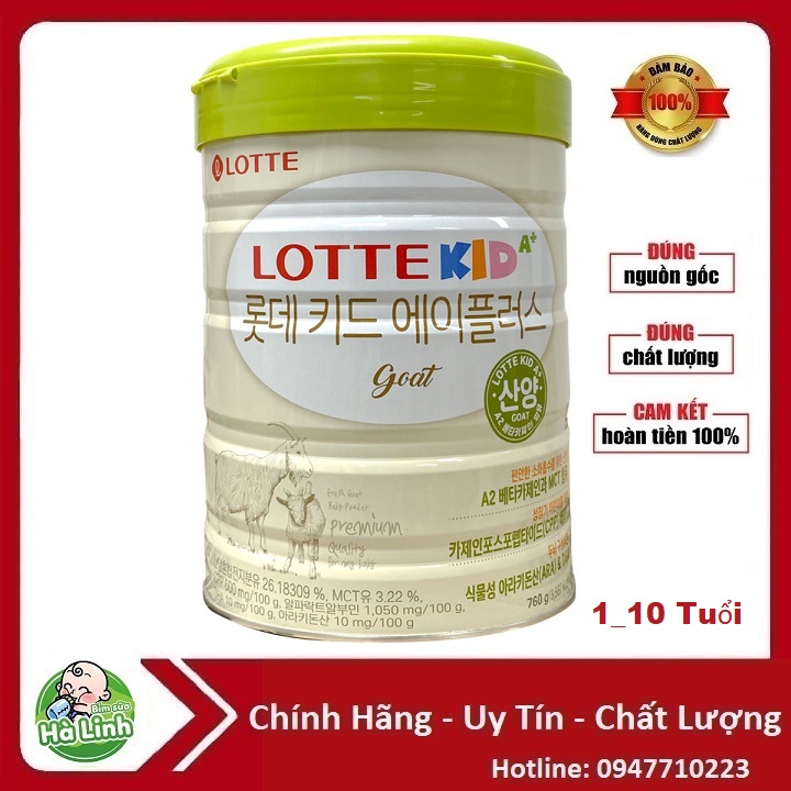 Sữa dê lotte kid thay thế sữa dê kid power 750g