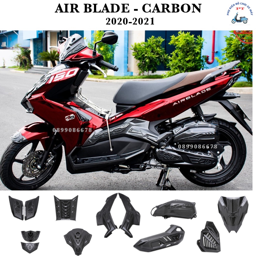 Ốp Carbon AB 20212022 Ốp Carbon Airblade 2021 Phụ Kiện Xe Air Blade 2020  Hàng Chính Hãng Artistar Chi Tiết Từng Món  MixASale