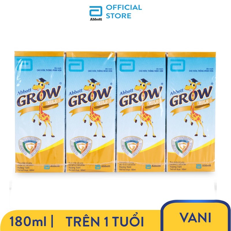 Lốc 4 hộp sữa Abbott Grow 180ml [FREESHIP 20K TOÀN QUỐC]|ProductId:458