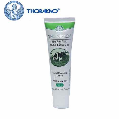 Thorakao Sửa Rửa Mặt Tinh Chất Sữa Bò Có Hạt 120g