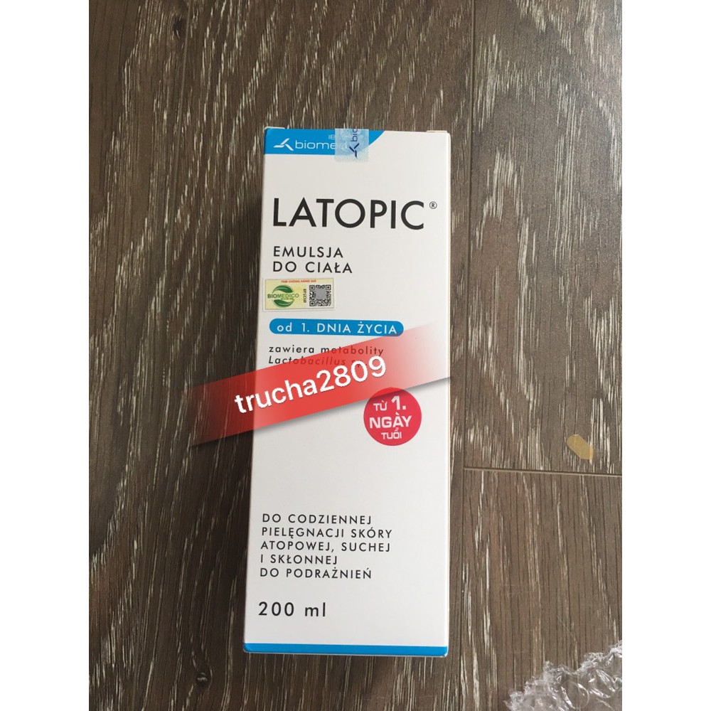 Nhũ tương dưỡng ẩm Latopic Emulsion 250ml mau moi