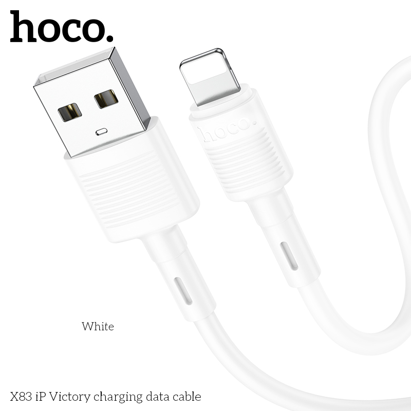 Cáp Sạc Hoco X83 Cổng Lightning Cho Iphone 2.4A Dài 1m