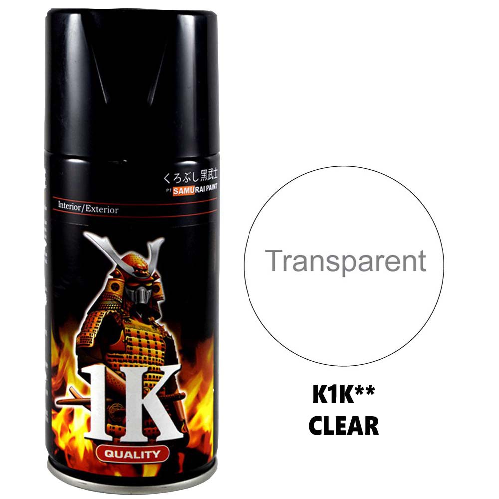 Sơn xịt Samurai [Chính Hãng ] Phủ bóng màu trong - K1K** /K1KT** (clear)