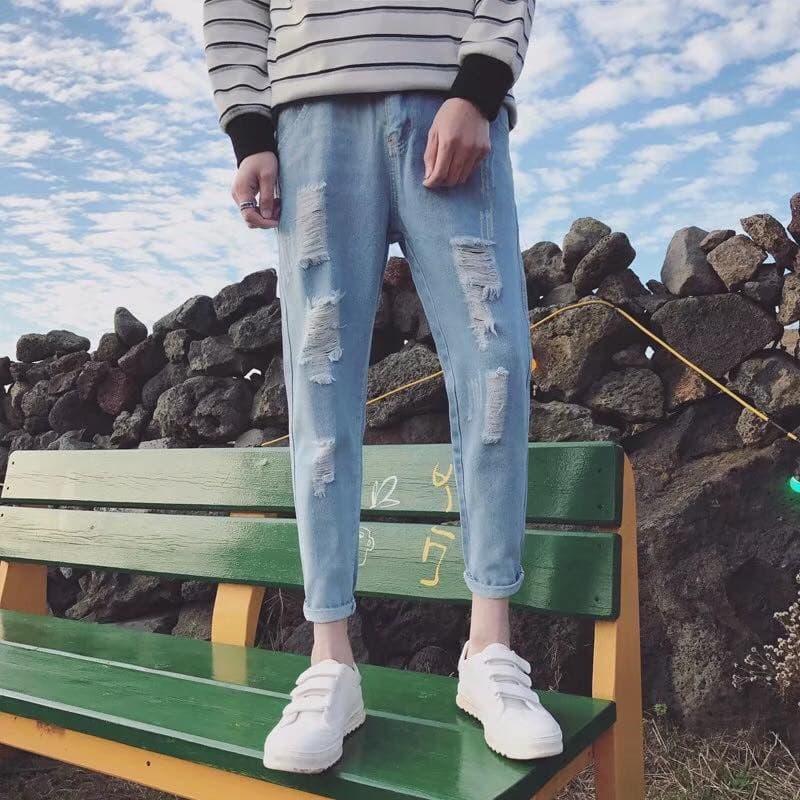 [HCM]Quần Baggy Rách - Jean dày
