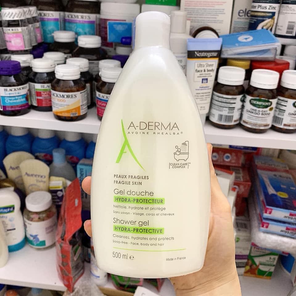 Mẫu Mới - Sữa Tắm Trị Viêm Nang Lông Mụn Lưng Aderma Pháp 500Ml