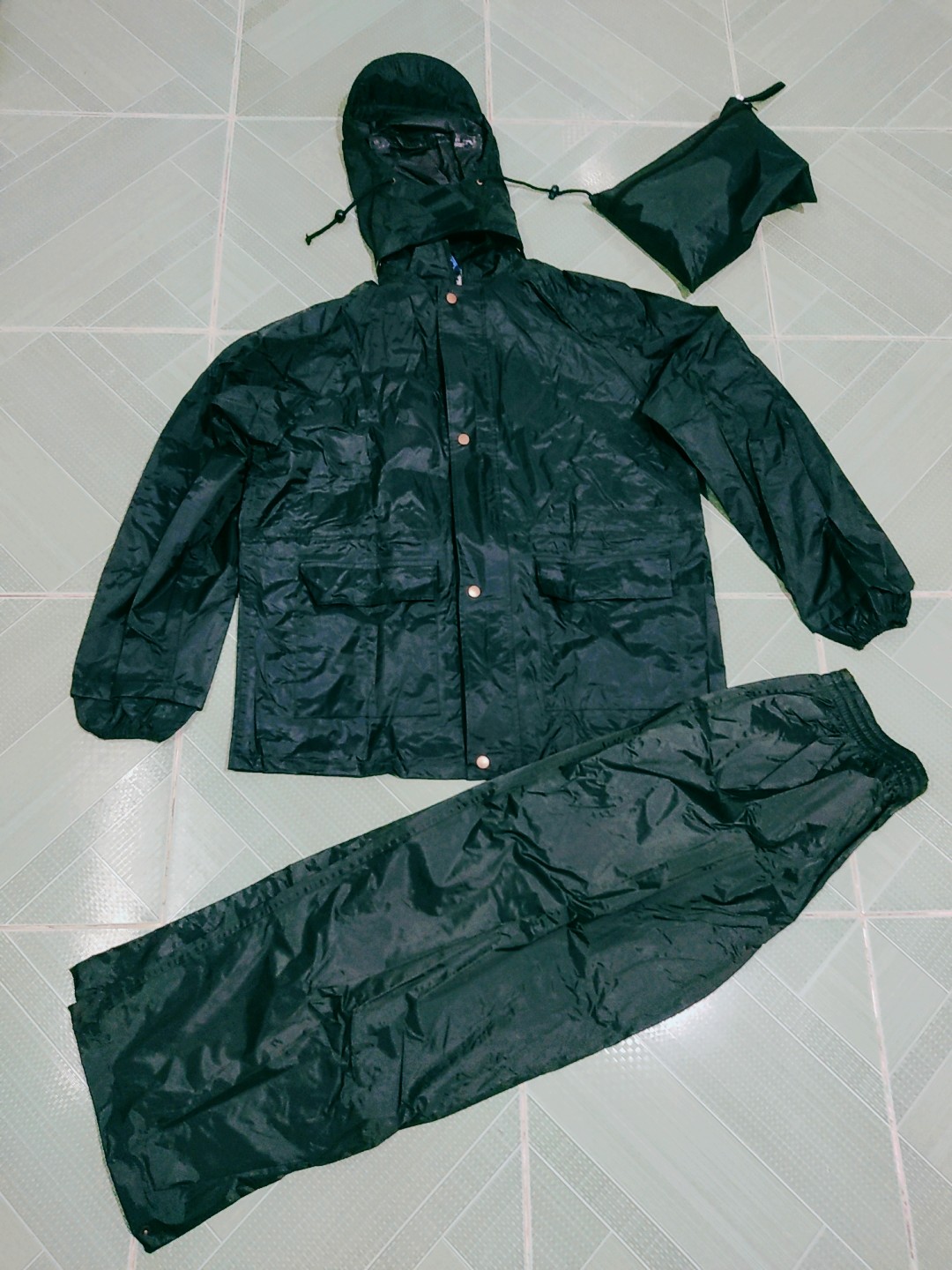 Bộ quần áo mưa SQ xanh