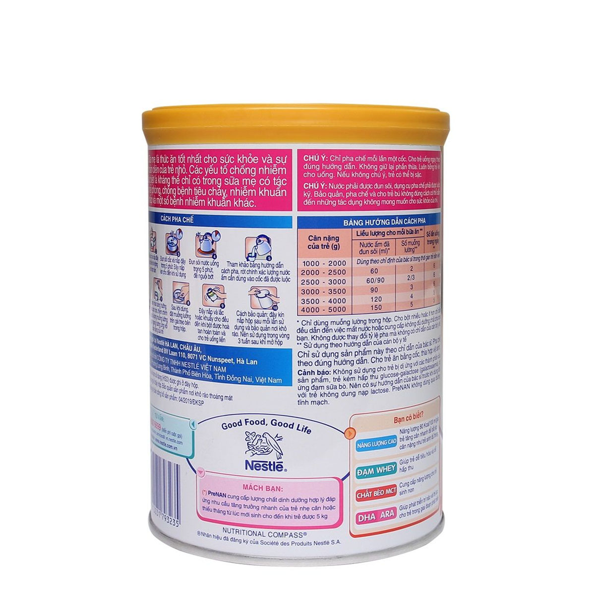 Sữa Bột Nestlé PreNAN Hộp 400g  (Dành cho trẻ nhẹ cân hoặc thiếu tháng)