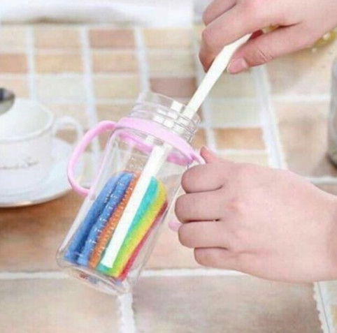 [HCM]cọ ly cọ bình bọt biển 7 màu