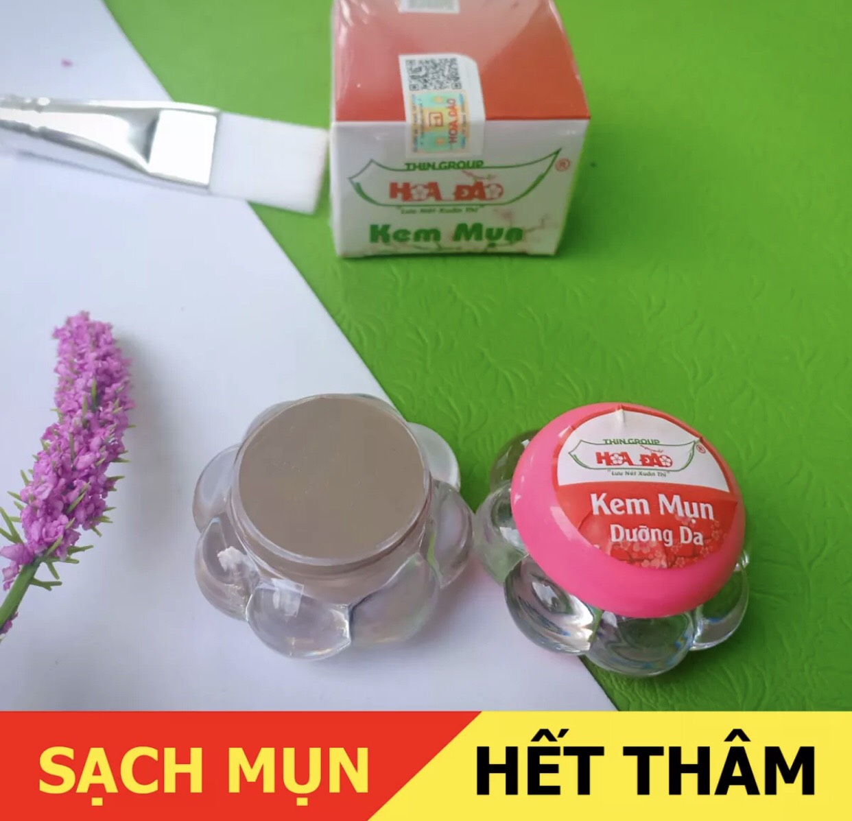 Kem mụn Hoa Đào Thingroup Sạch Mụn Dưỡng Da