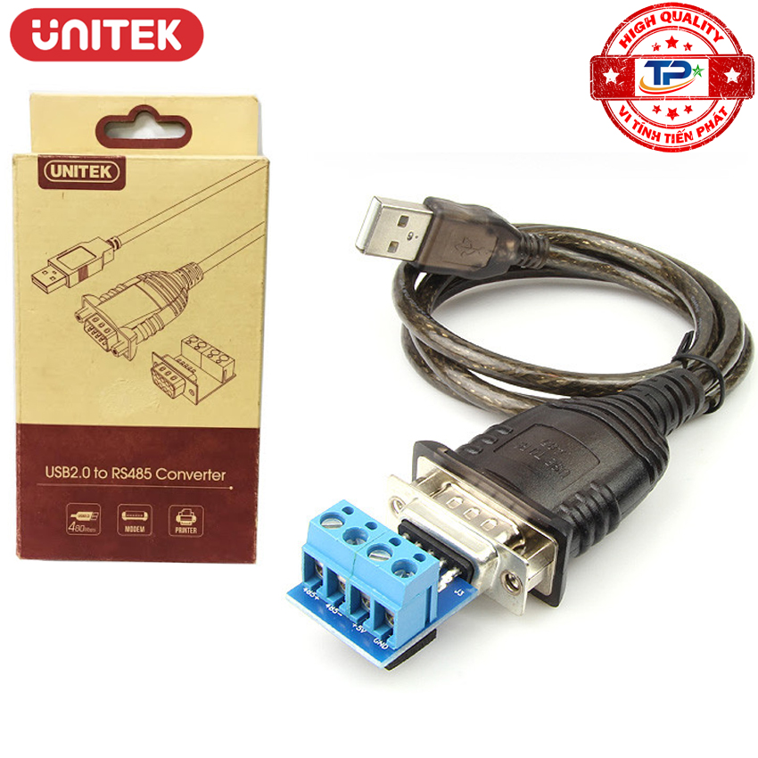 Cáp chuyển USB sang COM 9 RS485 hiệu Unitek Y-1081 RS-485