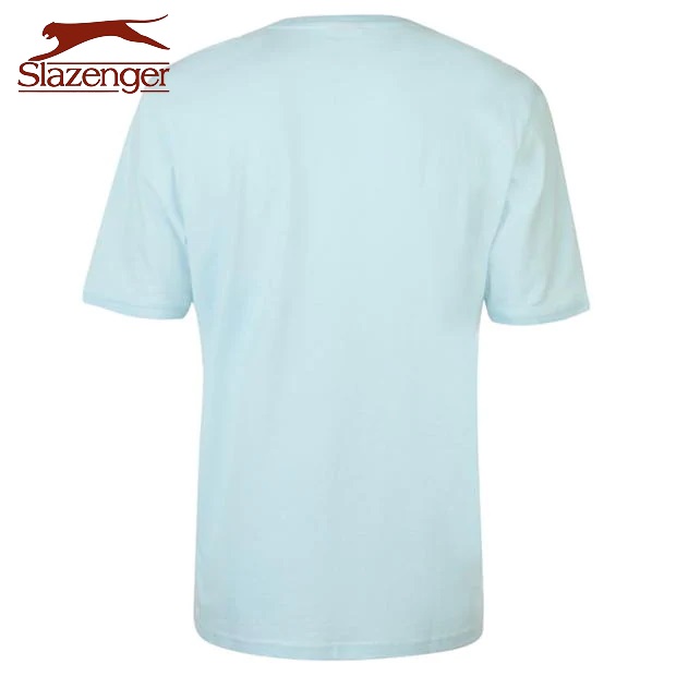 Áo thun nam Slazenger Plain (màu Light Blue) - Hàng size UK