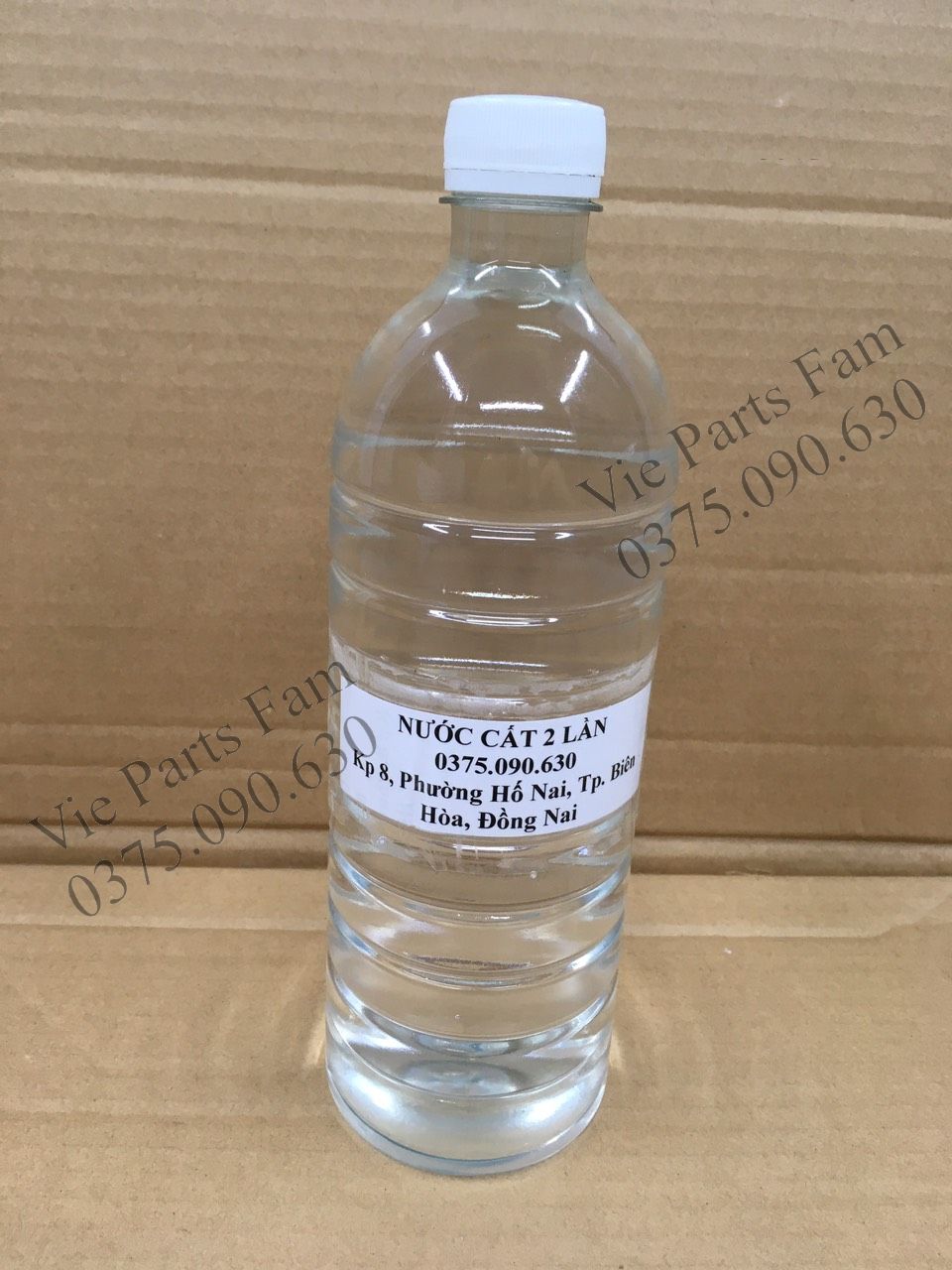 Nước cất 2 lần - chai 1 lít