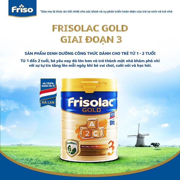 [Date 9.2025] Sữa bột Friso Gold 3 lon 850g