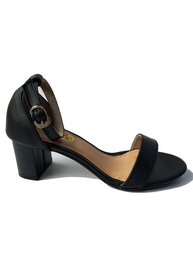 Giày sandal cao gót nữ da bò BIGGBEN gót 5 phân GCGB51