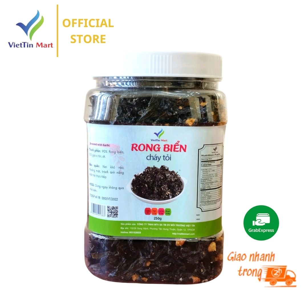 500GR_ rong biển cháy tỏi vsattp (đóng 2 hũ 250g) - Viettin Mart