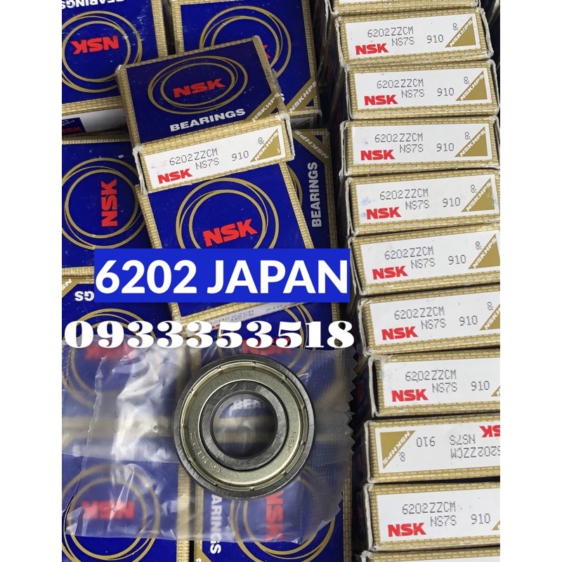 [HCM]Bạc đạn ( vòng bi ) NSK 6202 JAPAN