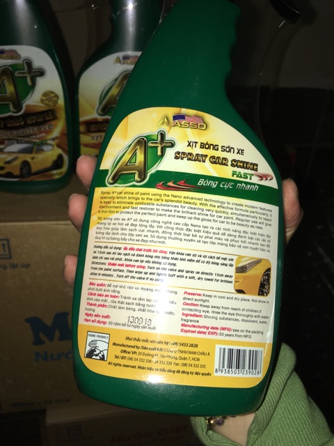 Xịt Bóng Sơn Xe A+