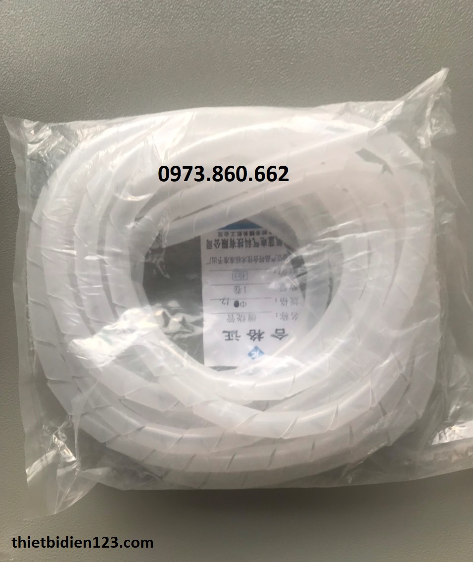 Combo 5 cuộn Ống xoắn quấn dây điện phi 8mm, 10mm, 12mm