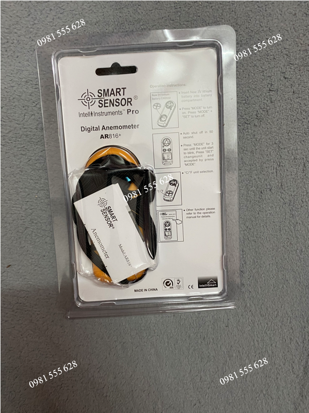 Máy đo tốc độ gió chính hãng Smart Sensor Model Ar816+