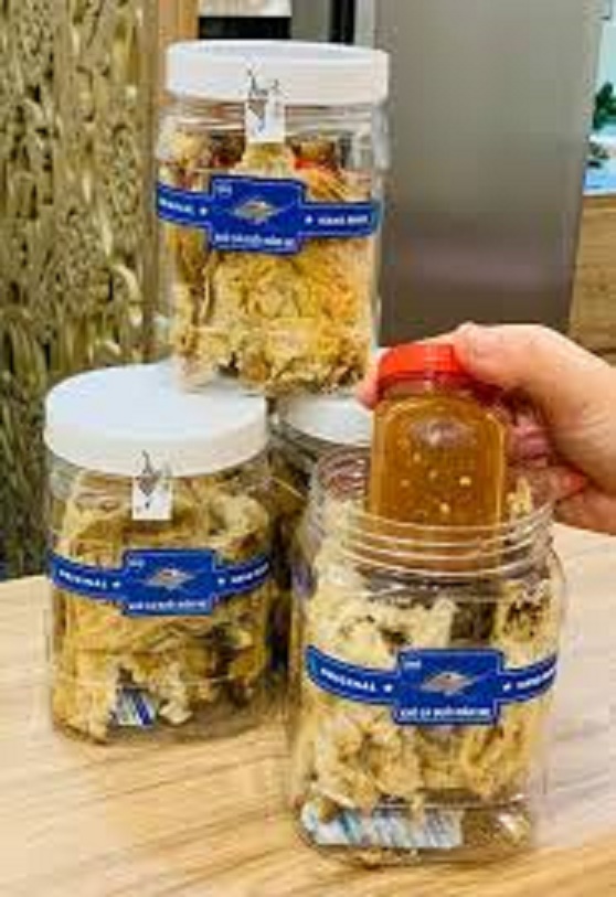 khô cá đuối mắm me - hũ 370g