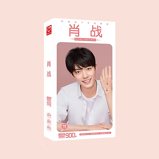 Bộ ảnh postcard Tiêu Chiến có sticker tiêu chiến