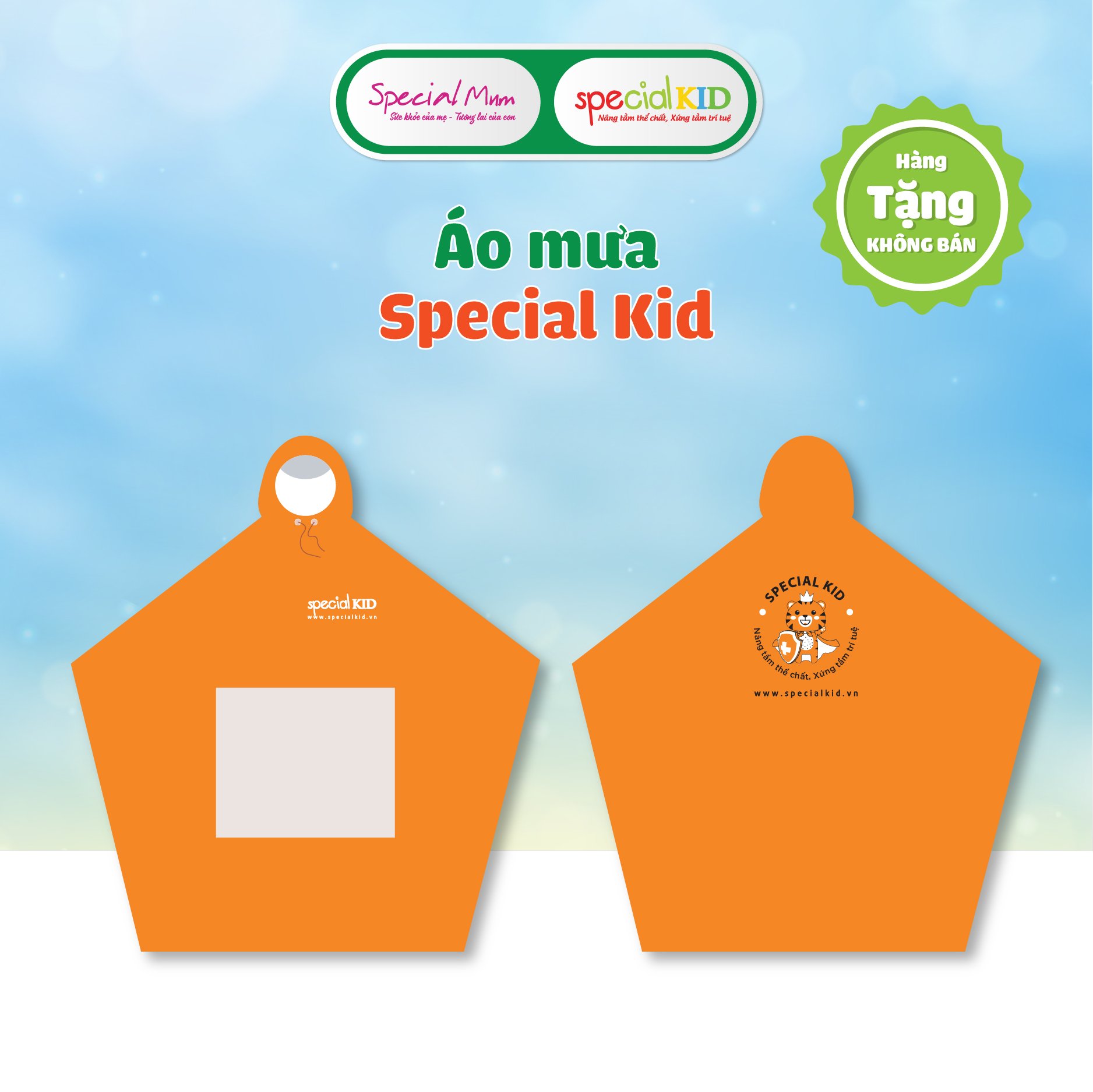 [QUÀ TẶNG KHÔNG BÁN] 🎁 Áo mưa cánh dơi 🎁 Chất liệu Cao Cấp [ Special Kid ]