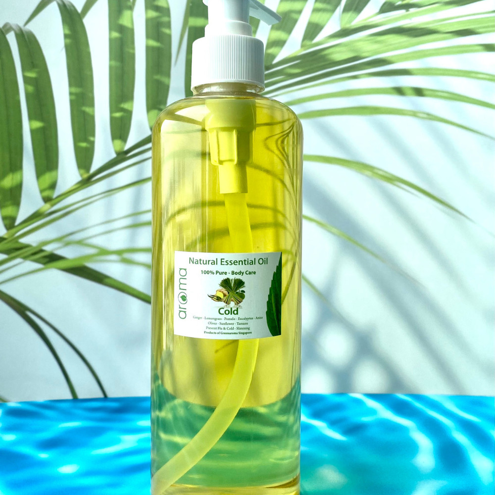 Dầu massage body Aroma Sả chanh Gừng thiên nhiên 500ml