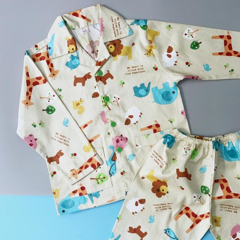 Nơi bán Pijama vải cotton mềm mịn hút mồ hôi hình Các con thú 10-40kg