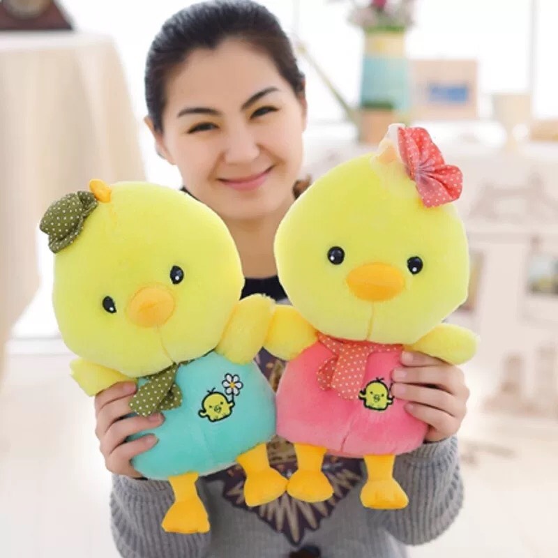 Bộ đôi gà con dễ thương nhồi bông - 30cm