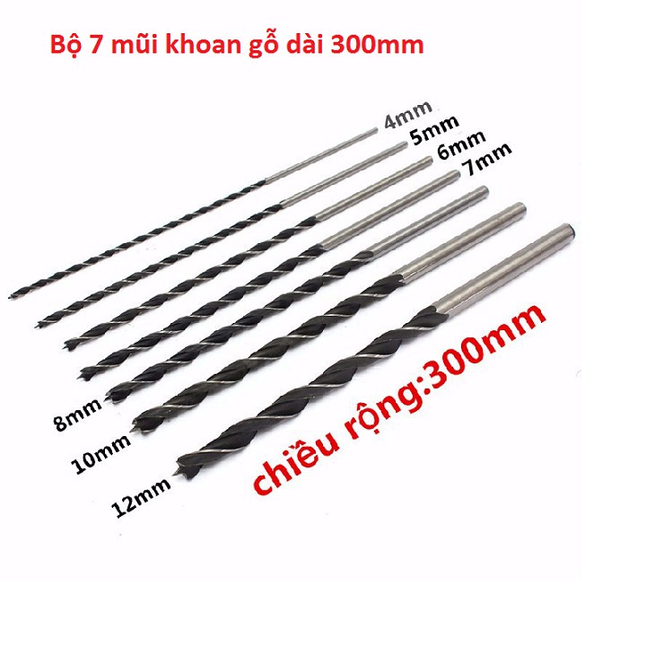 bộ Mũi khoan gỗ 30CM